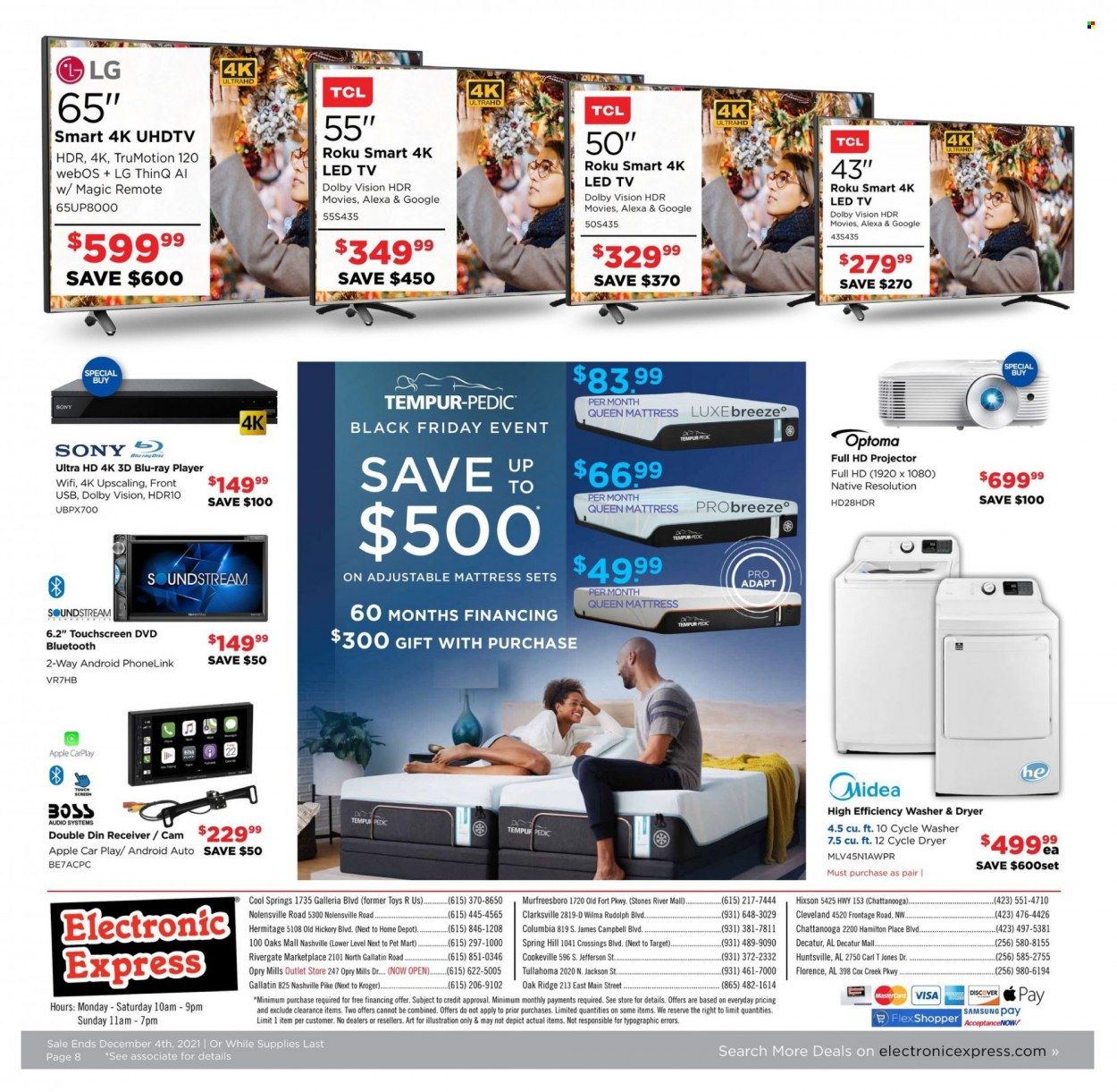 Electronic Express (AL, TN) Weekly Ad Flyer November 28 to December 5