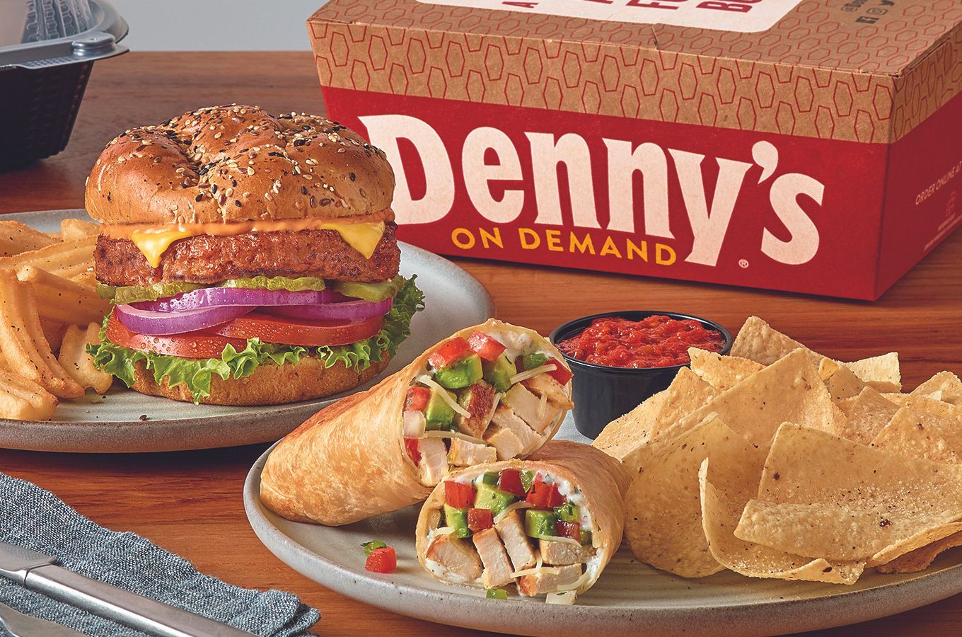 Score Free Delivery with In-app and Online $5+ Denny’s Orders for a Limited Time Only Score Free Delivery with In-app and Online $5+ Denny’s Orders for a Limited Time Only