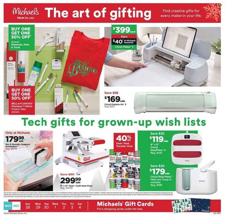 Michaels Weekly Ad Flyer November 29 to December 6