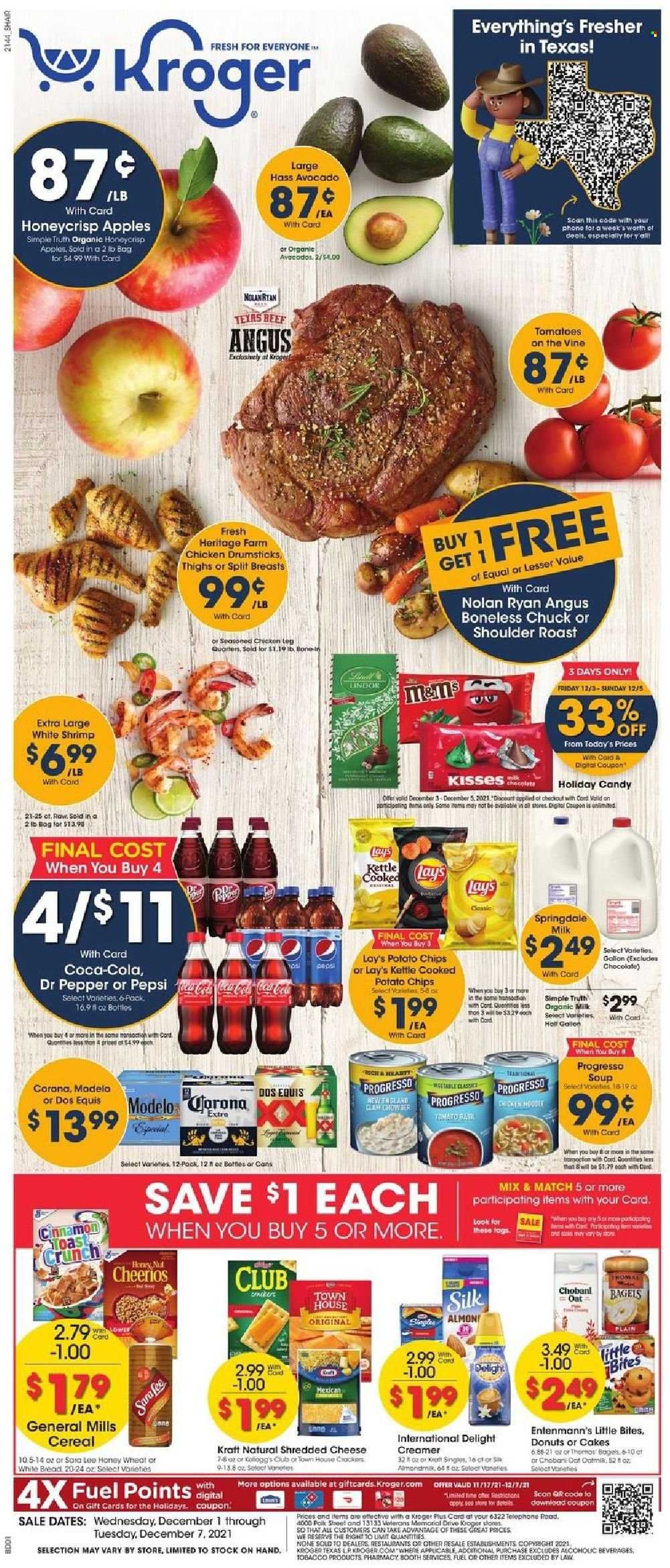 Kroger (GA, IL, LA, MI, OK, SC, TN, TX, VA) Weekly Ad Flyer November 30 to December 7