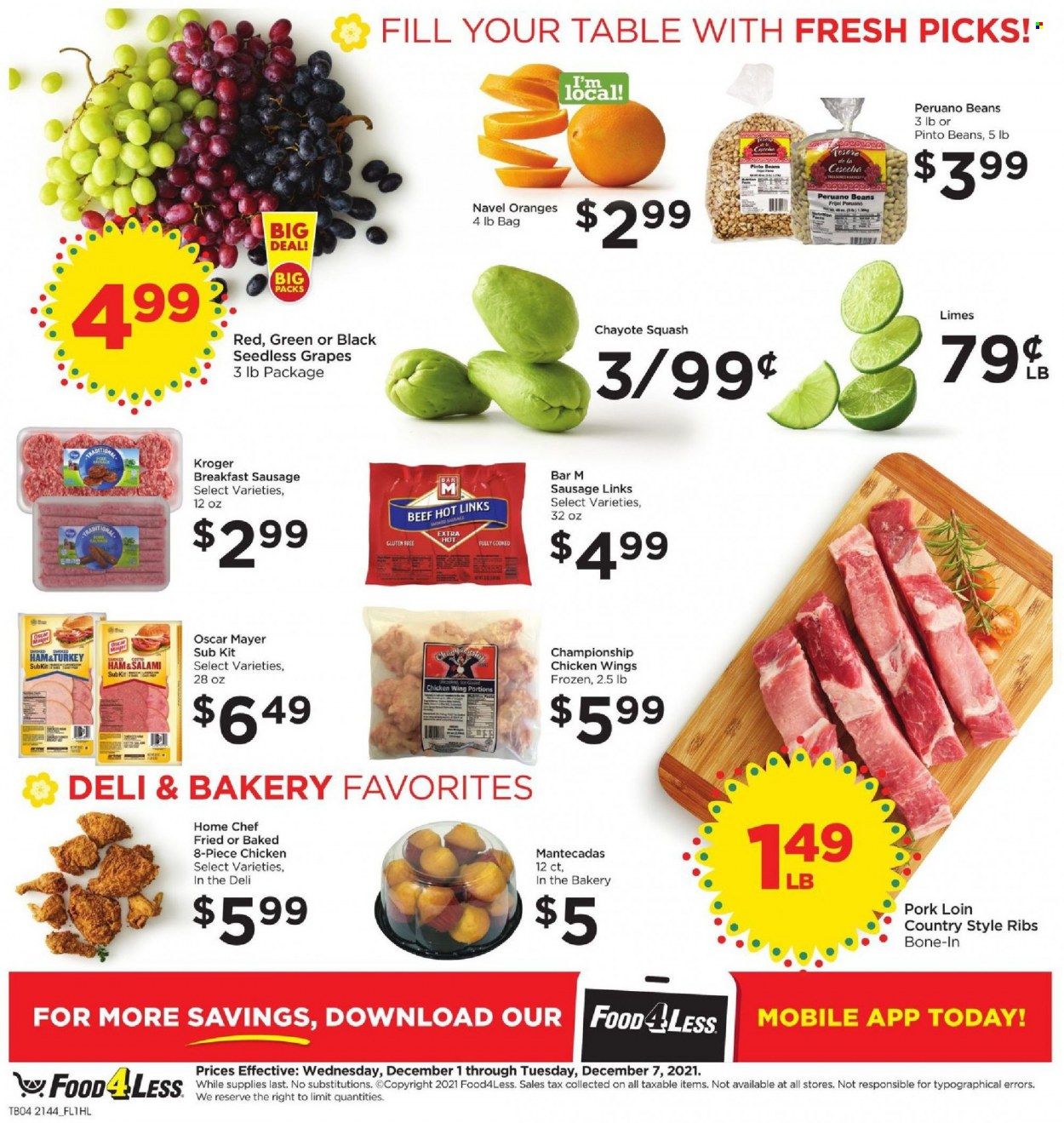 Food 4 Less (CA) Weekly Ad Flyer November 30 to December 7