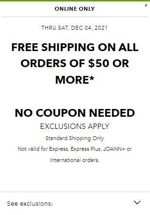 JOANN Weekly Ad Flyer November 30 to December 7