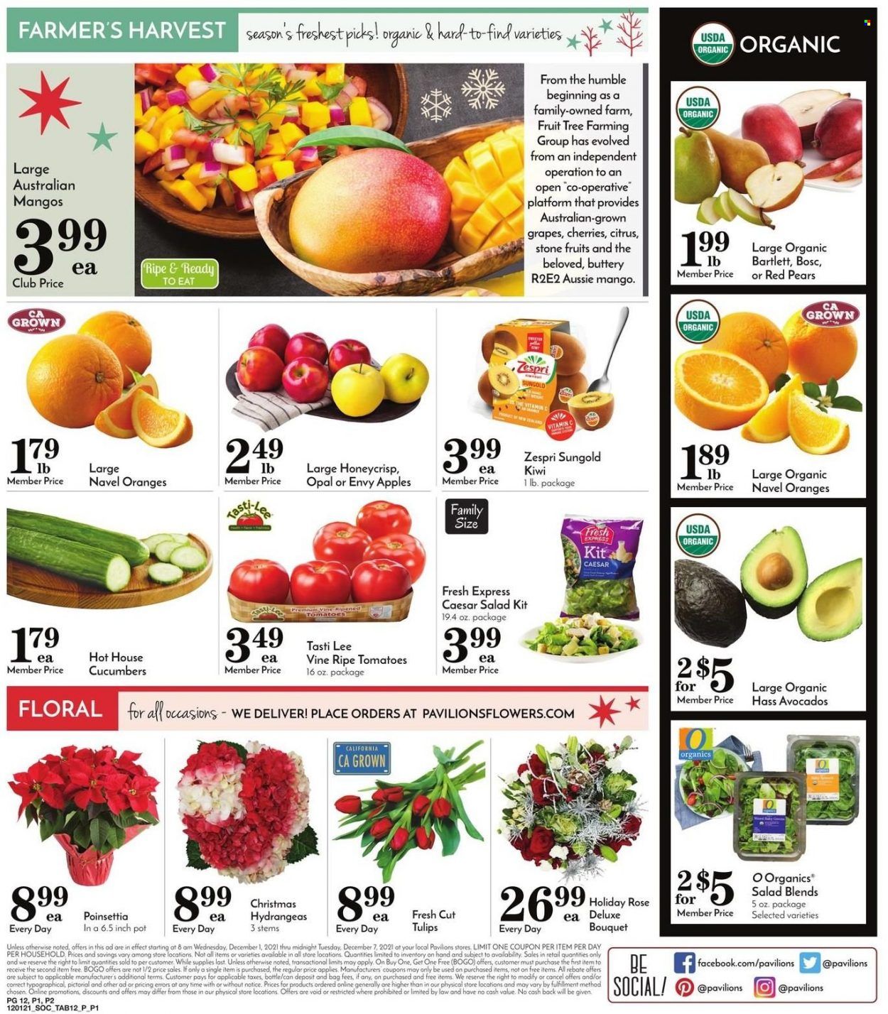 Pavilions (CA) Weekly Ad Flyer November 30 to December 7