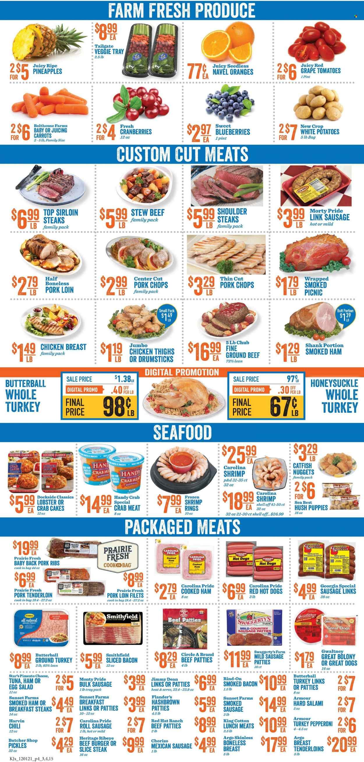 KJ´s Market (GA, SC) Weekly Ad Flyer December 1 to December 8
