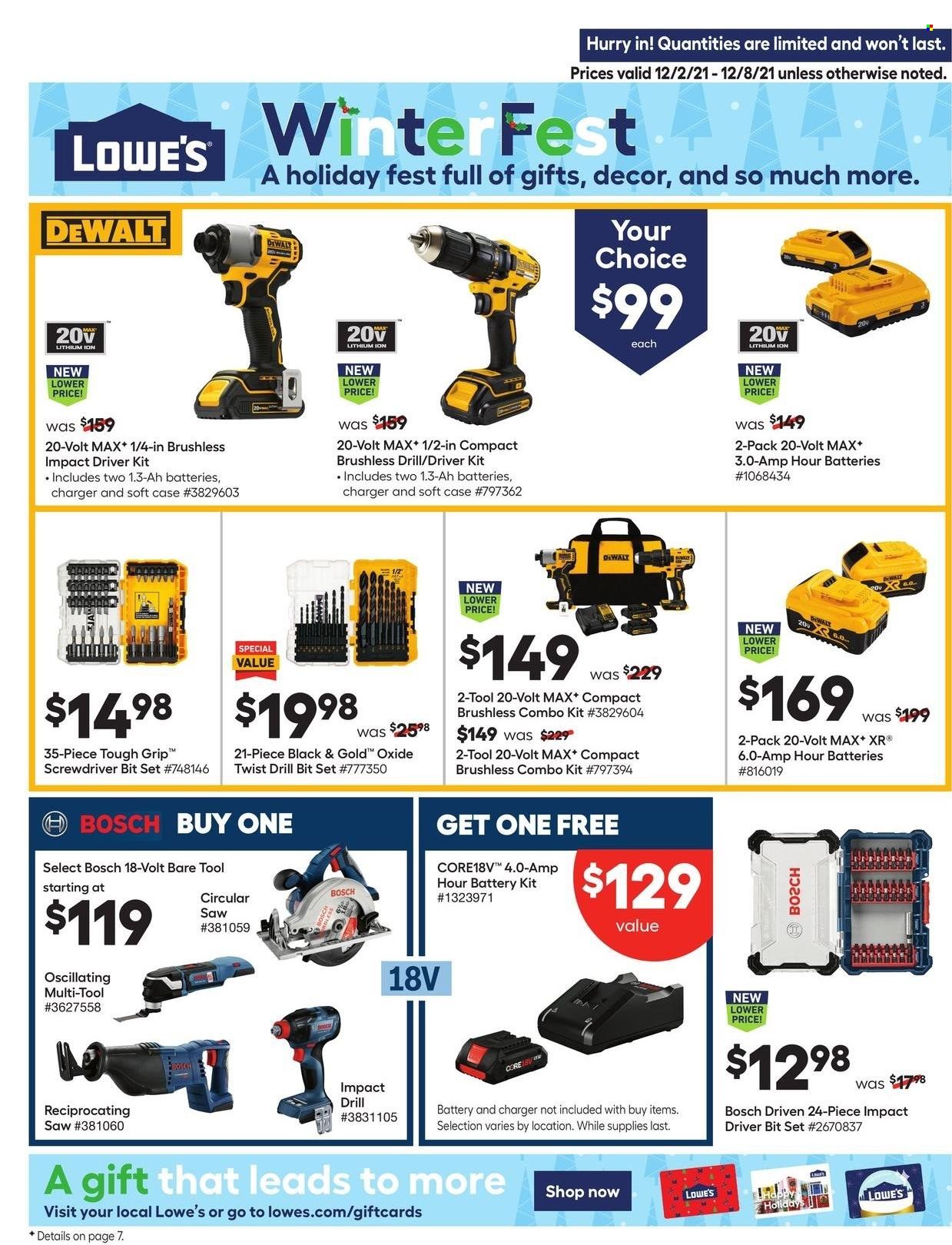 Lowe's Weekly Ad Flyer December 1 to December 8