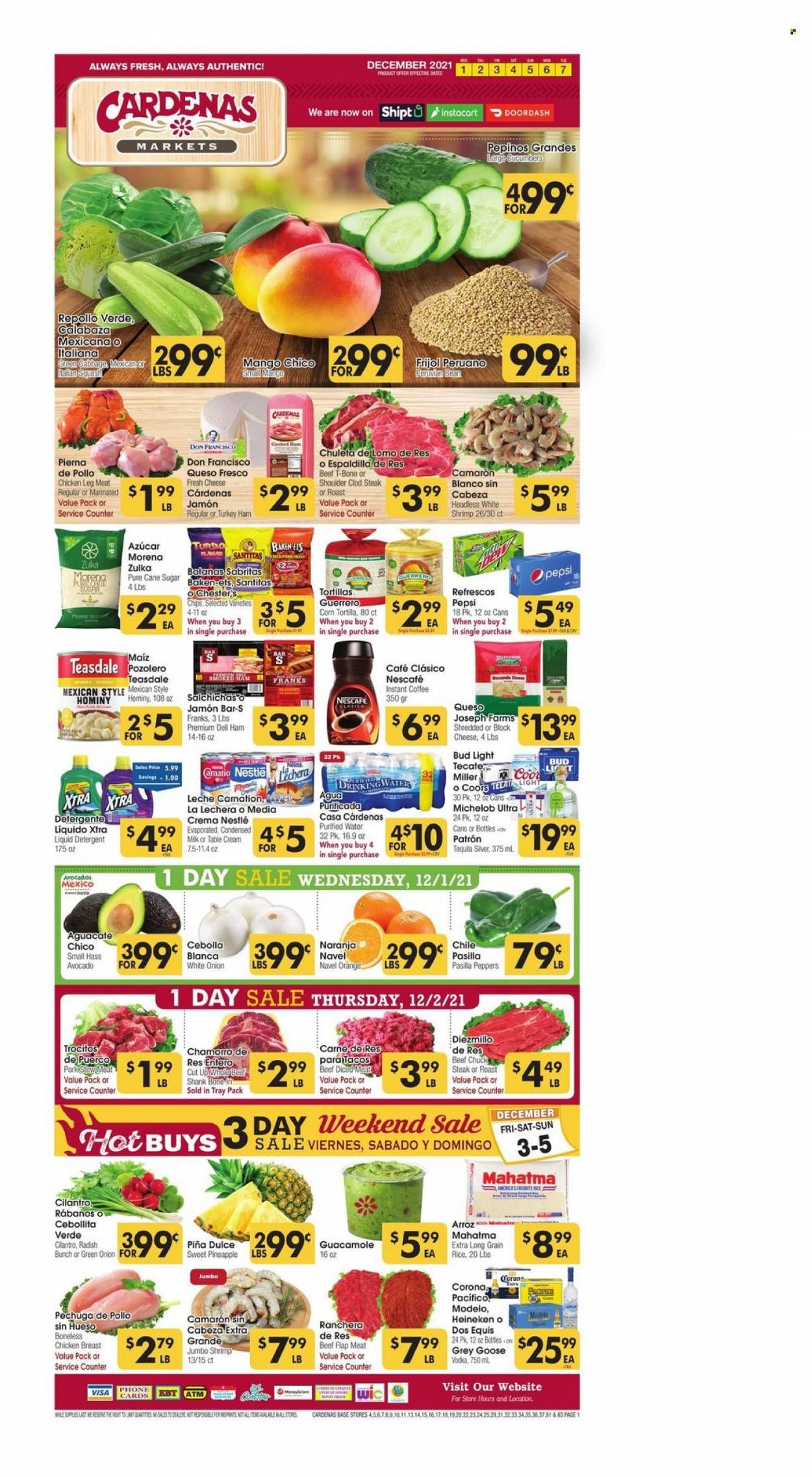 Cardenas (CA, NV) Weekly Ad Flyer December 1 to December 8