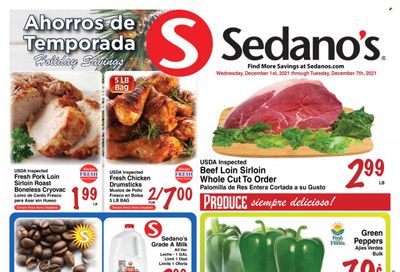 Sedano's (FL) Weekly Ad Flyer December 1 to December 8