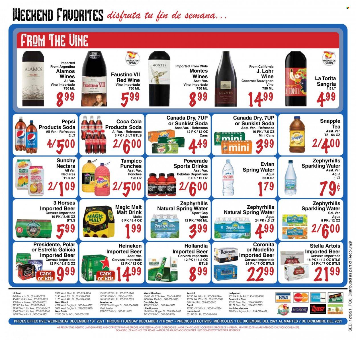 Sedano's (FL) Weekly Ad Flyer December 1 to December 8