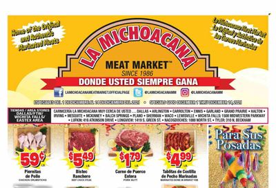 La Michoacana Meat Market (TX) Weekly Ad Flyer December 1 to December 8