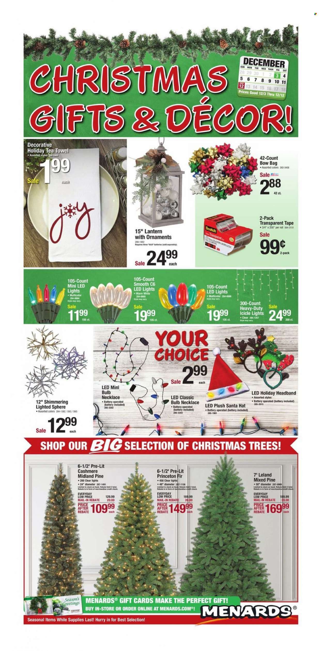 Menards Weekly Ad Flyer December 3 to December 10