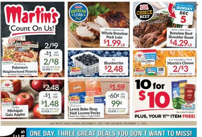 Martin’s (IN, MI) Weekly Ad Flyer December 3 to December 10