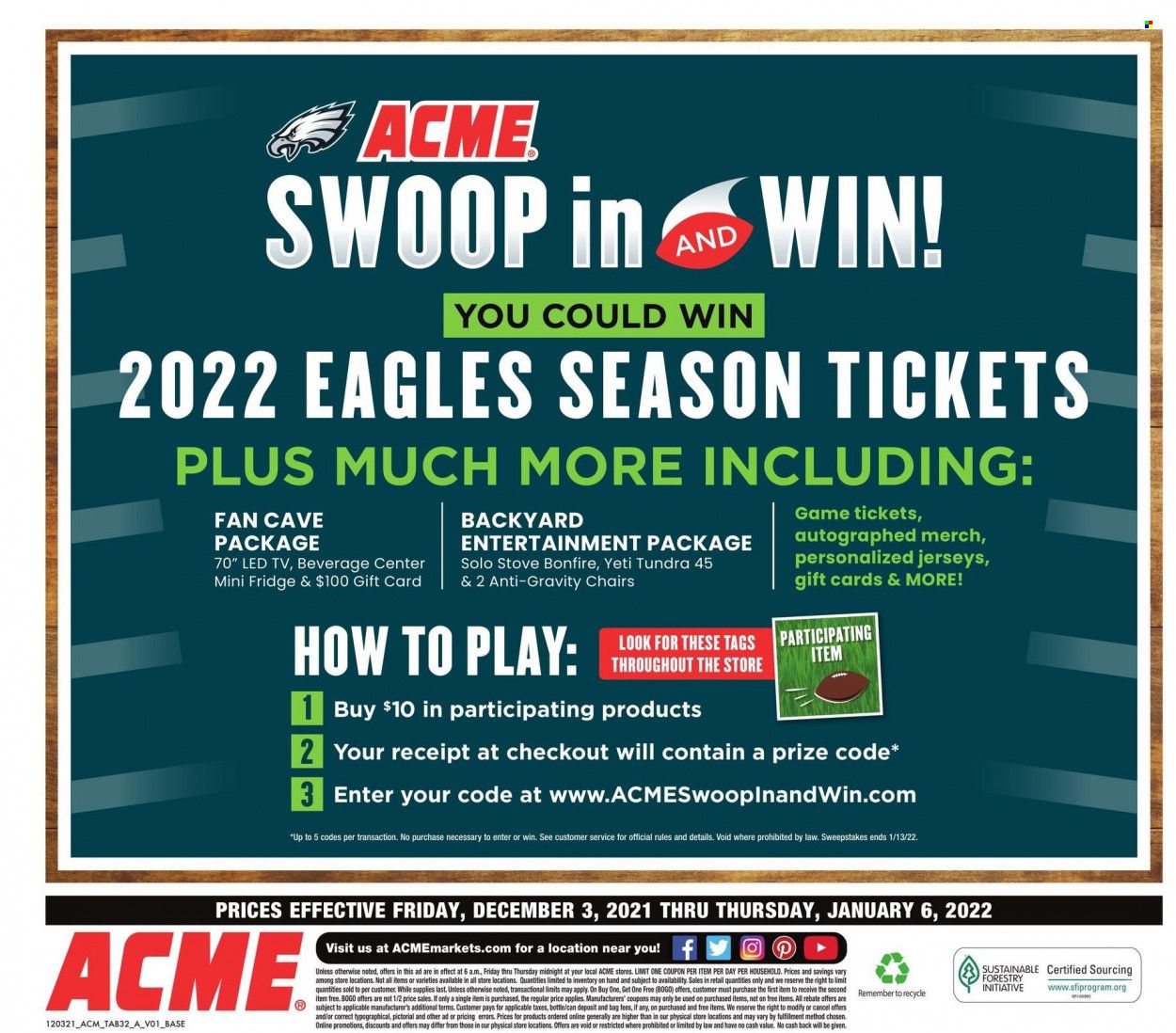 ACME (DE, NJ, NY, PA) Weekly Ad Flyer December 3 to December 10