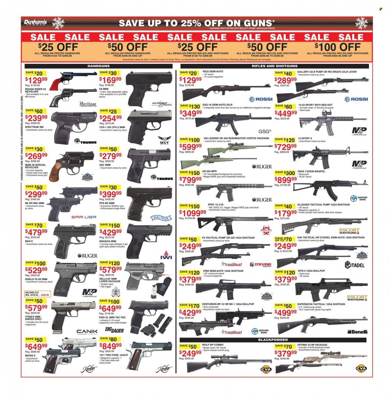 Dunham's Sports (MI, PA) Weekly Ad Flyer December 5 to December 12
