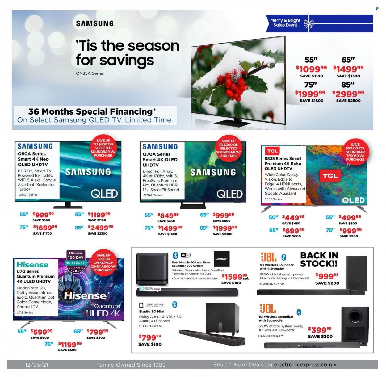 Electronic Express (AL, TN) Weekly Ad Flyer December 5 to December 12