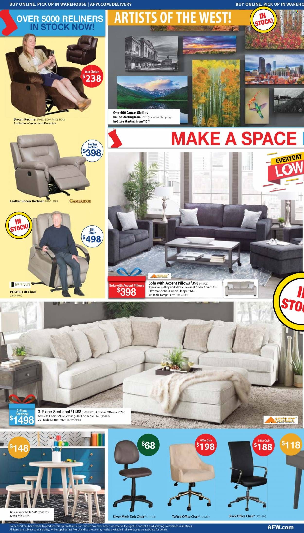 American Furniture Warehouse (AZ, CO, TX) Weekly Ad Flyer December 5 to December 12