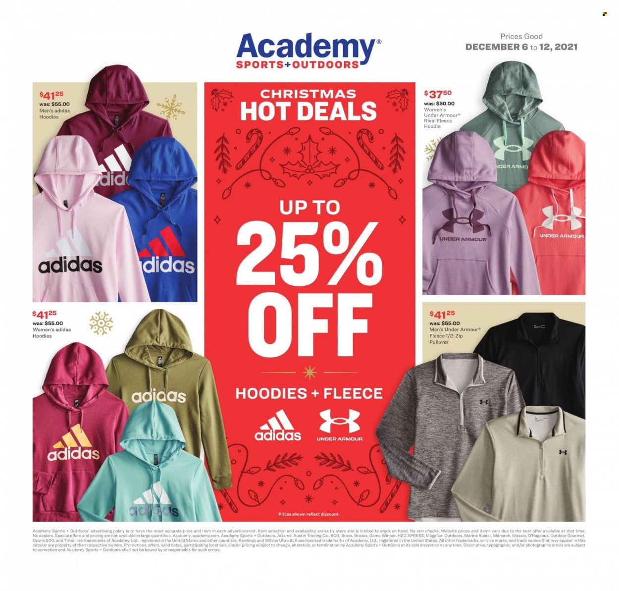 Academy Sports (AL, AR, GA, LA, MO, NC, SC, TN, TX) Weekly Ad Flyer December 5 to December 12