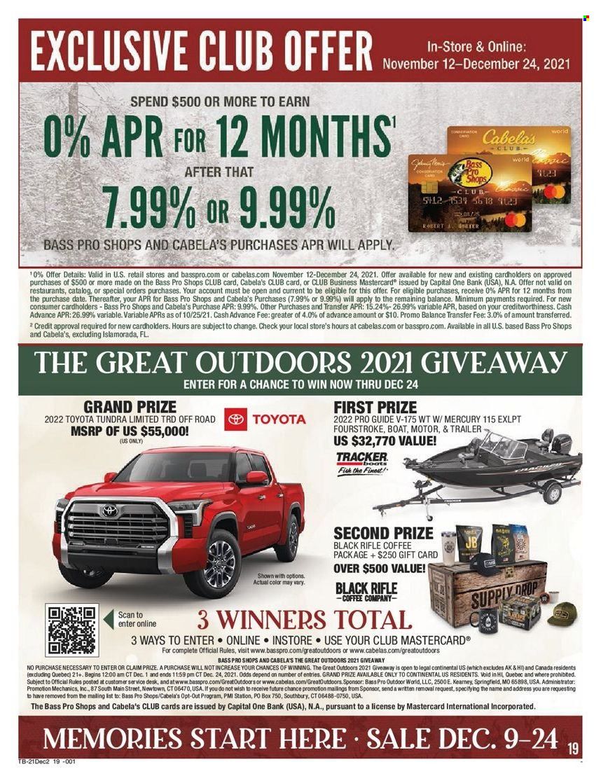 Cabela's Weekly Ad Flyer December 7 to December 14