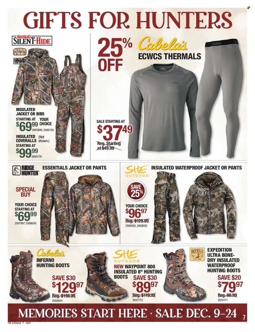 Cabela's Weekly Ad Flyer December 7 to December 14