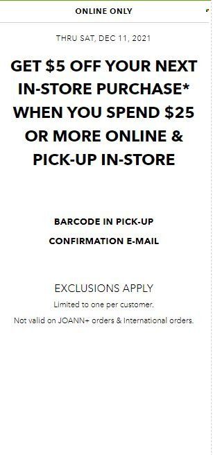 JOANN Weekly Ad Flyer December 7 to December 14