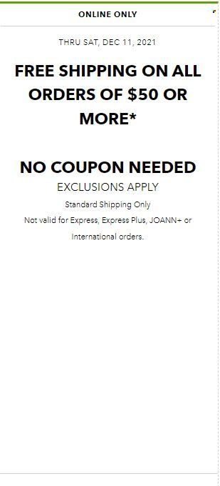 JOANN Weekly Ad Flyer December 7 to December 14