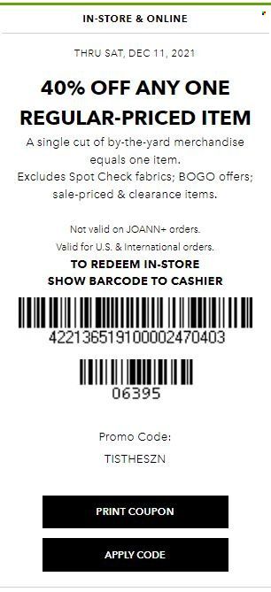 JOANN Weekly Ad Flyer December 7 to December 14