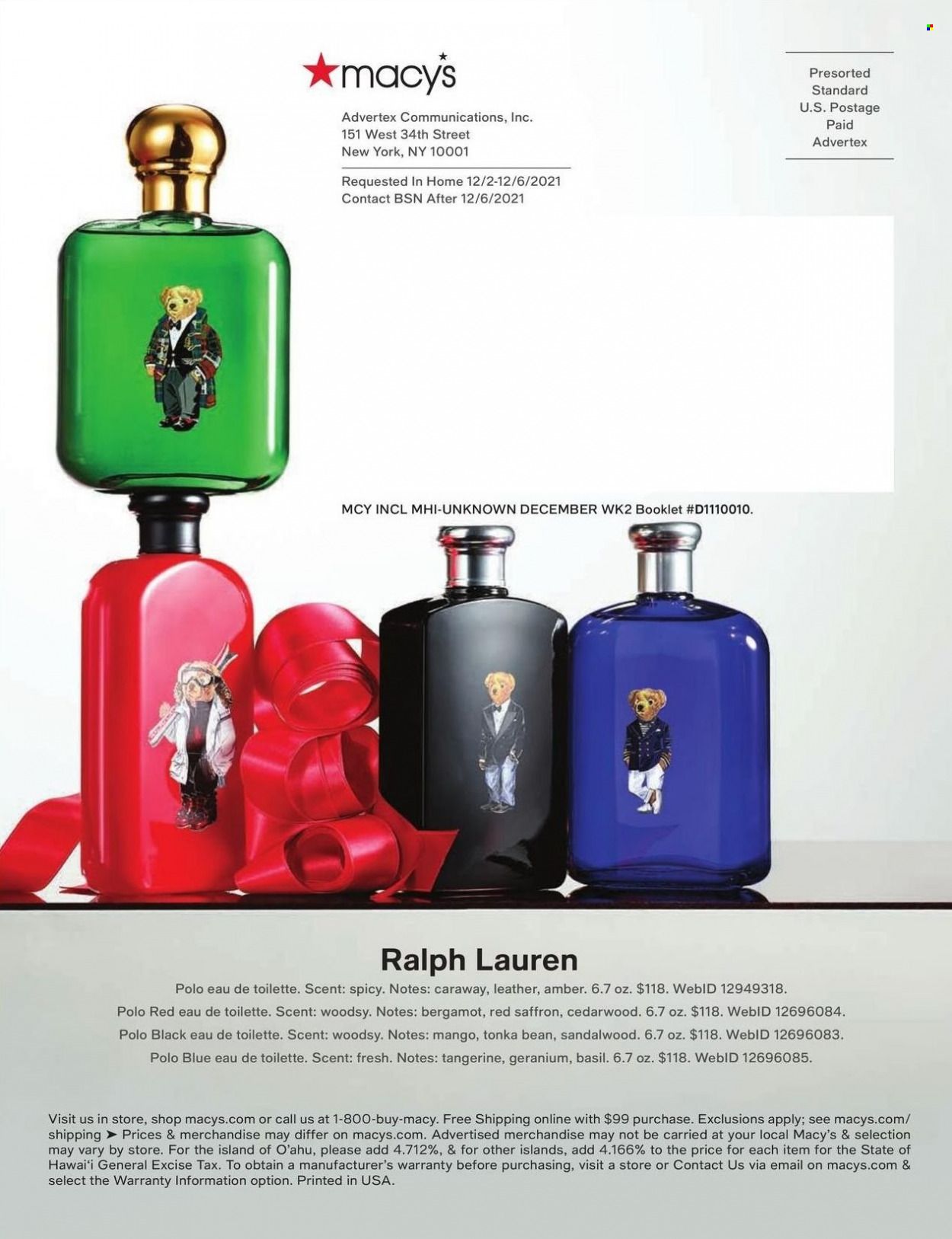 Macy's Weekly Ad Flyer December 7 to December 14