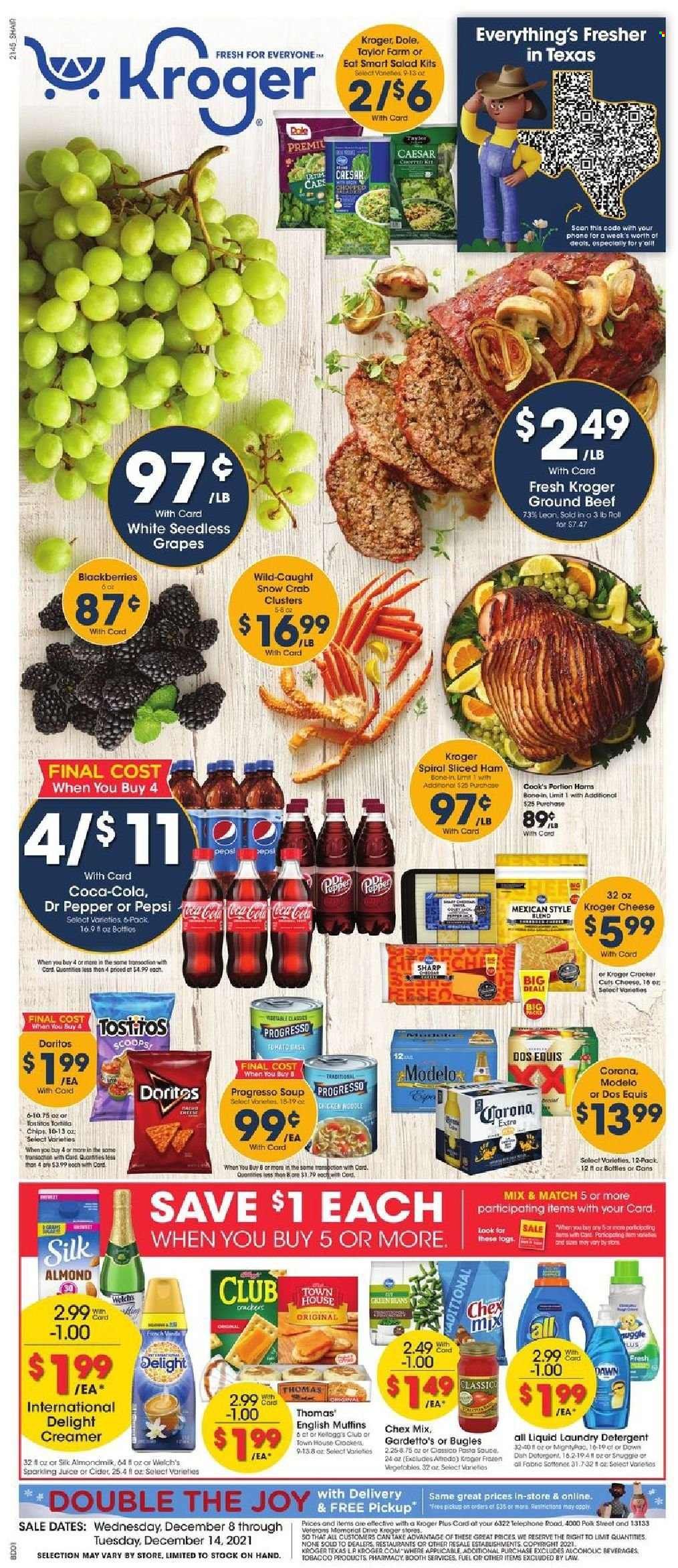 Kroger (GA, IL, LA, MI, OK, SC, TN, TX, VA) Weekly Ad Flyer December 7 to December 14