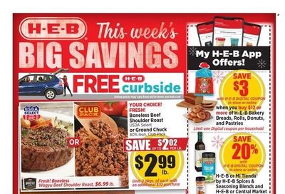 H-E-B (TX) Weekly Ad Flyer December 7 to December 14