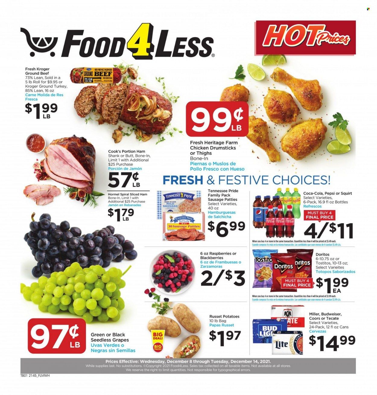 Food 4 Less (IL) Weekly Ad Flyer December 7 to December 14