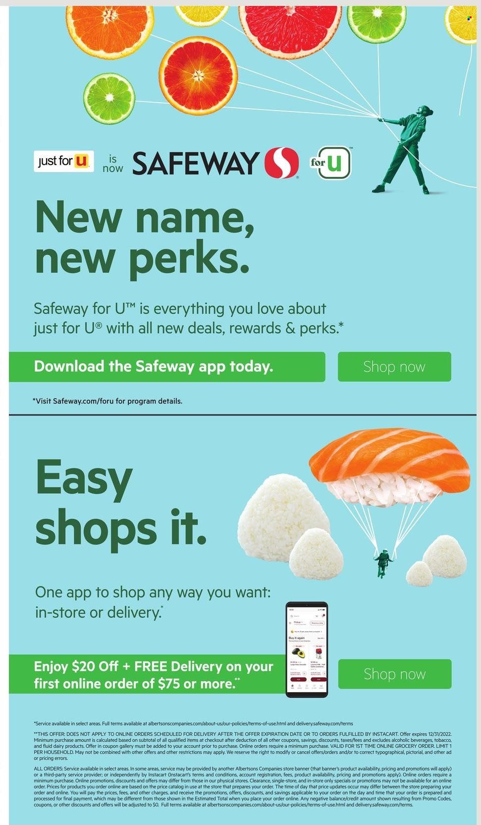 Safeway (AZ, CA, CO, HI, MD, NE, OR, VA, WA) Weekly Ad Flyer December 8 to December 15