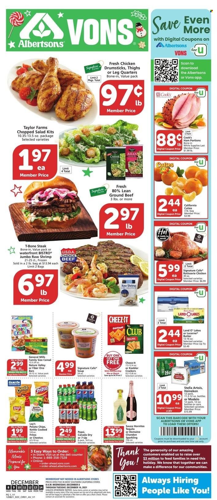 Albertsons (CA, ID, LA, MT, OR, TX, WA) Weekly Ad Flyer December 8 to December 15