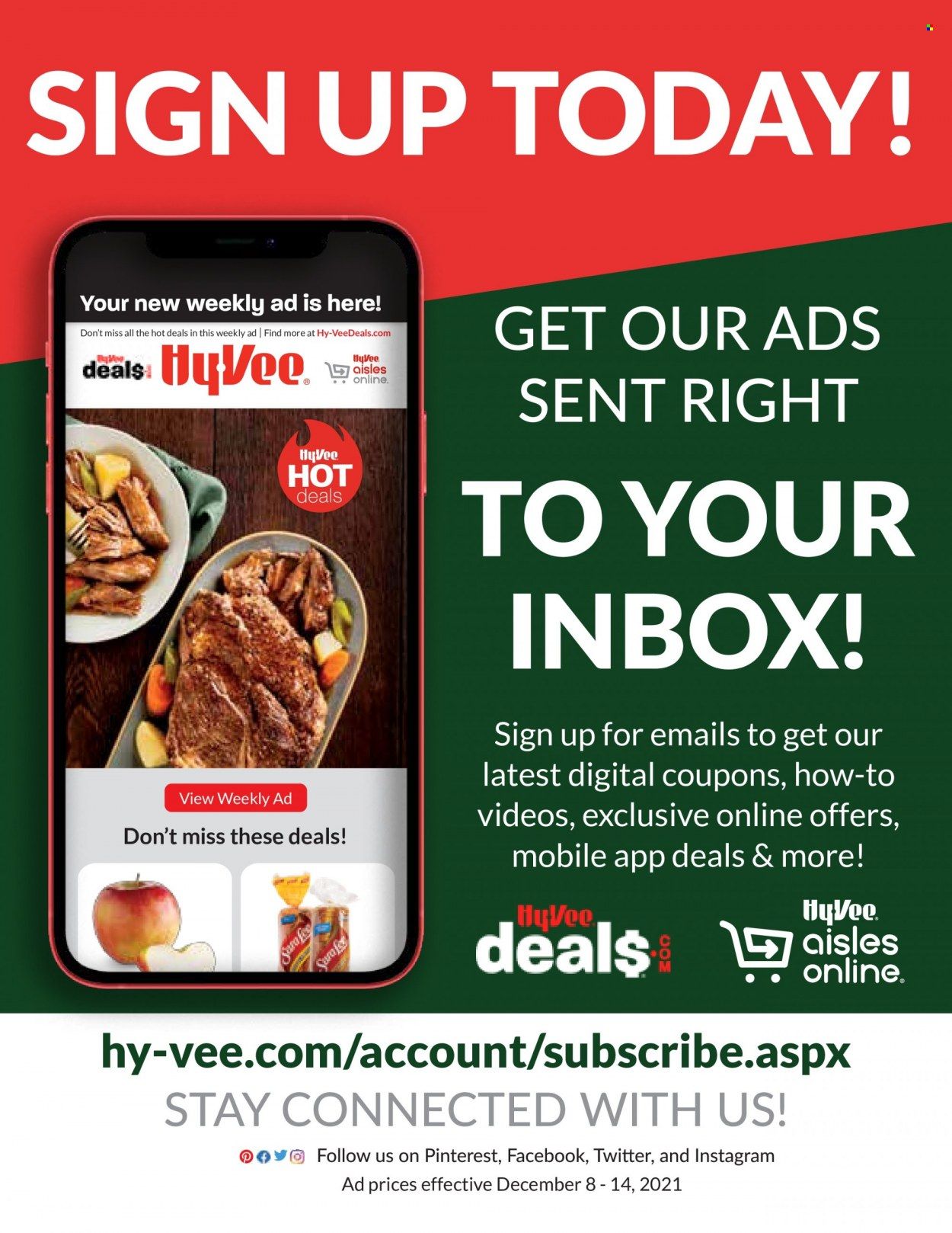 Hy-Vee (IA, IL, MN, MO, SD) Weekly Ad Flyer December 8 to December 15