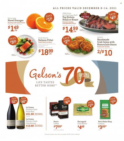 Gelson's (CA) Weekly Ad Flyer December 8 to December 15