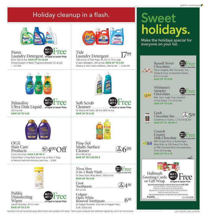 Publix (AL, FL, GA, NC, SC, TN) Weekly Ad Flyer December 9 to December 16