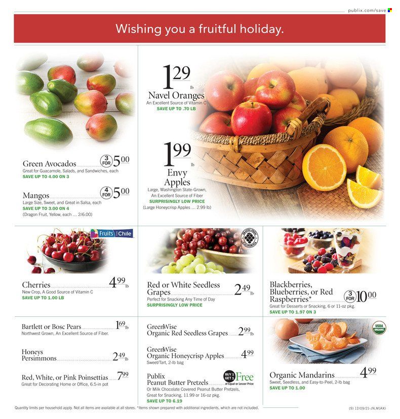 Publix (AL, FL, GA, NC, SC, TN) Weekly Ad Flyer December 9 to December 16