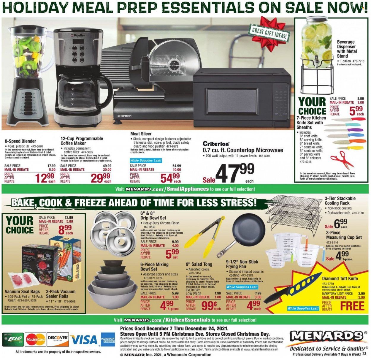 Menards Weekly Ad Flyer December 11 to December 18