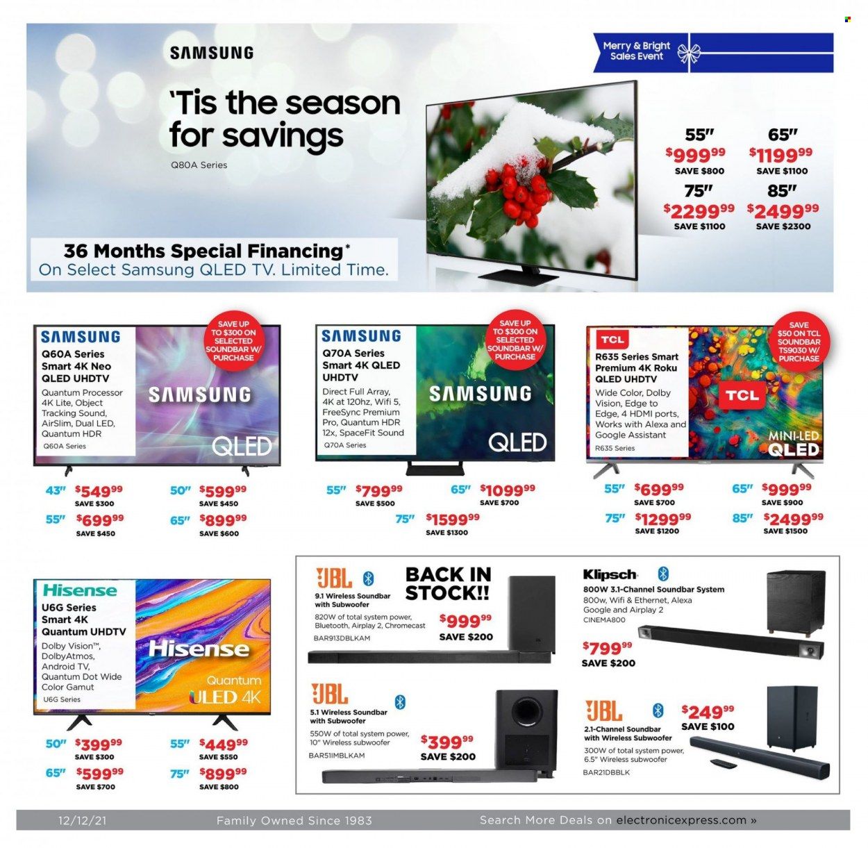 Electronic Express (AL, TN) Weekly Ad Flyer December 12 to December 19