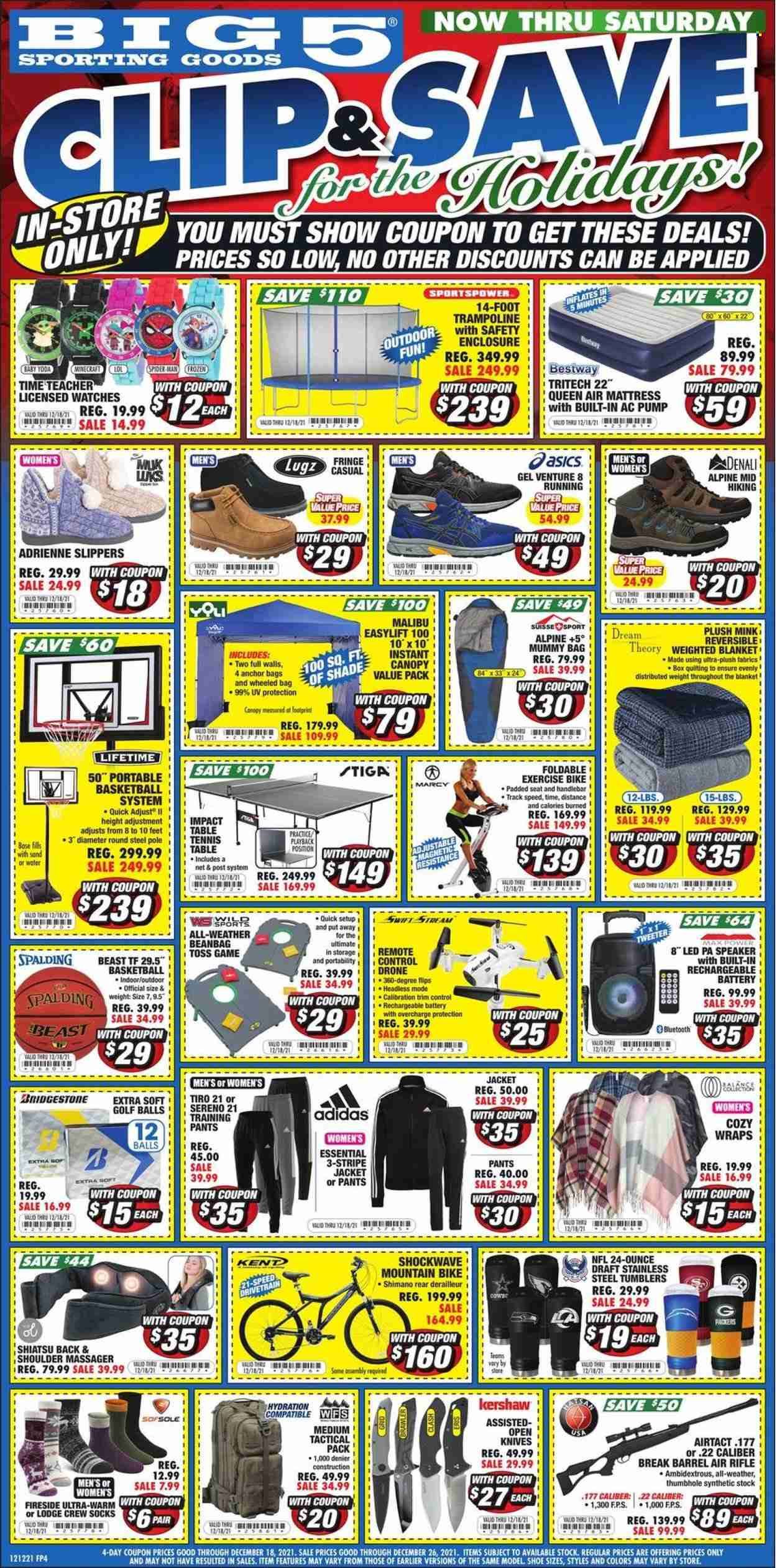 Big 5 (AZ, CA, CO, ID, NM, OR, UT, WA) Weekly Ad Flyer December 12 to December 19