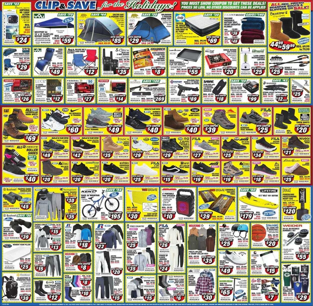 Big 5 (AZ, CA, CO, ID, NM, OR, UT, WA) Weekly Ad Flyer December 12 to December 19
