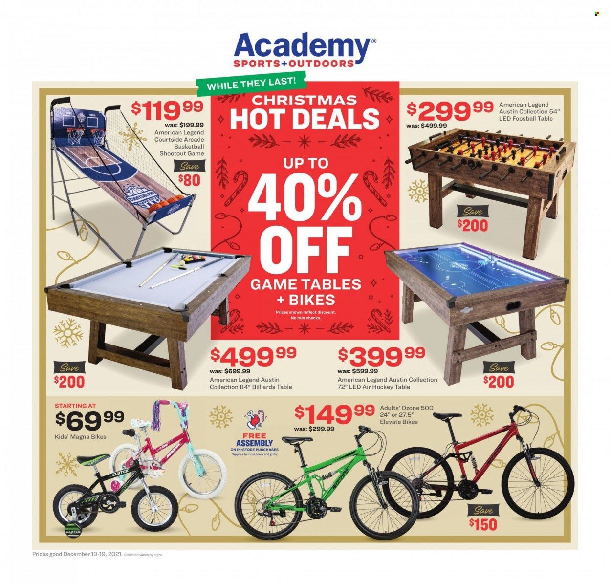 Academy Sports (AL, AR, GA, LA, MO, NC, SC, TN, TX) Weekly Ad Flyer December 12 to December 19