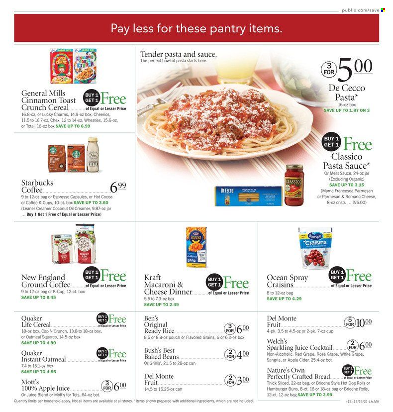 Publix (AL, FL, GA, NC, SC, TN) Weekly Ad Flyer December 17 to December 24