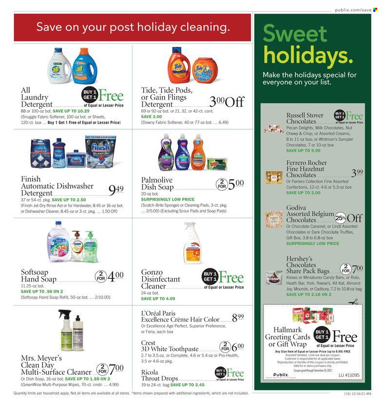 Publix (AL, FL, GA, NC, SC, TN) Weekly Ad Flyer December 17 to December 24