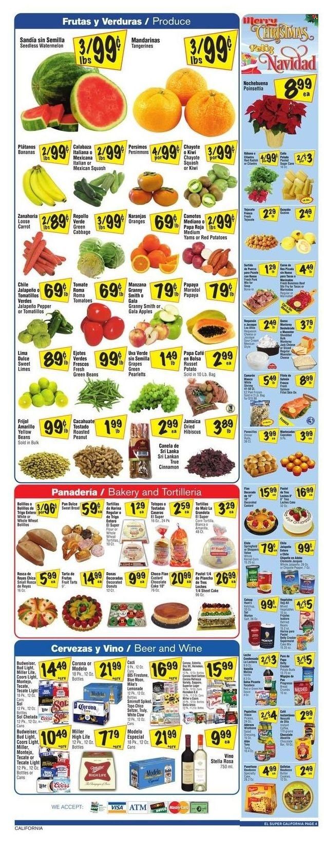 El Super (CA, NM, NV, TX) Weekly Ad Flyer December 17 to December 24