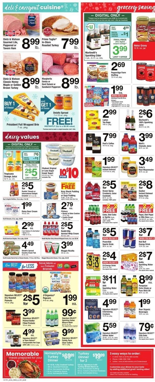 ACME (DE, NJ, NY, PA) Weekly Ad Flyer December 17 to December 24