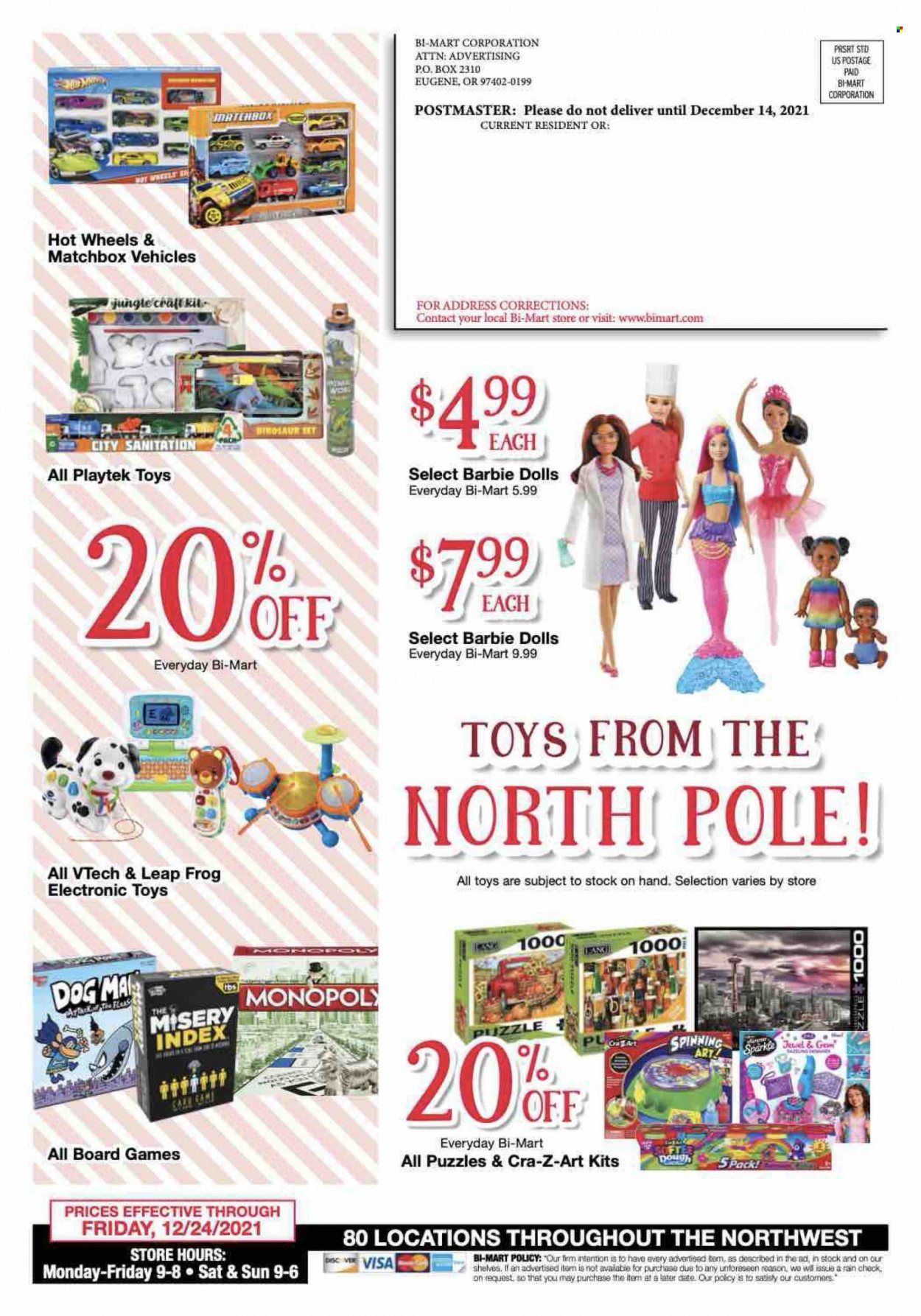 Bi-Mart (ID, OR, WA) Weekly Ad Flyer December 17 to December 24