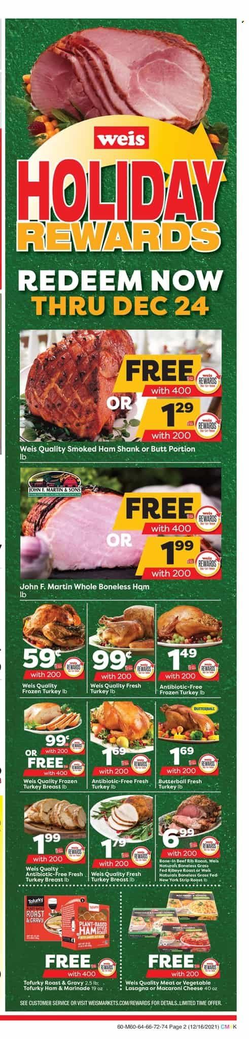 Weis (MD, NY, PA) Weekly Ad Flyer December 17 to December 24