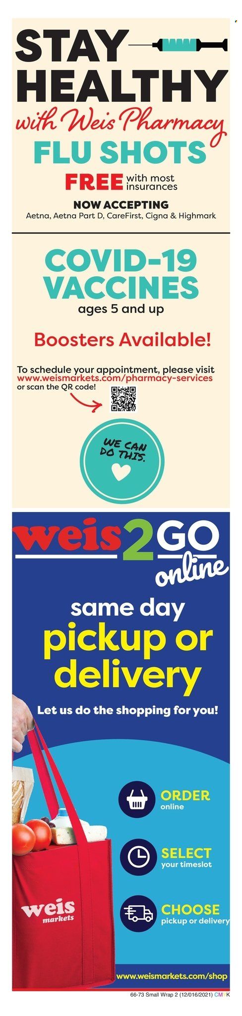 Weis (MD, NY, PA) Weekly Ad Flyer December 17 to December 24