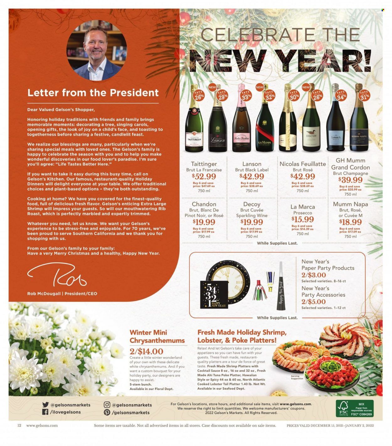 Gelson's (CA) Weekly Ad Flyer December 17 to December 24