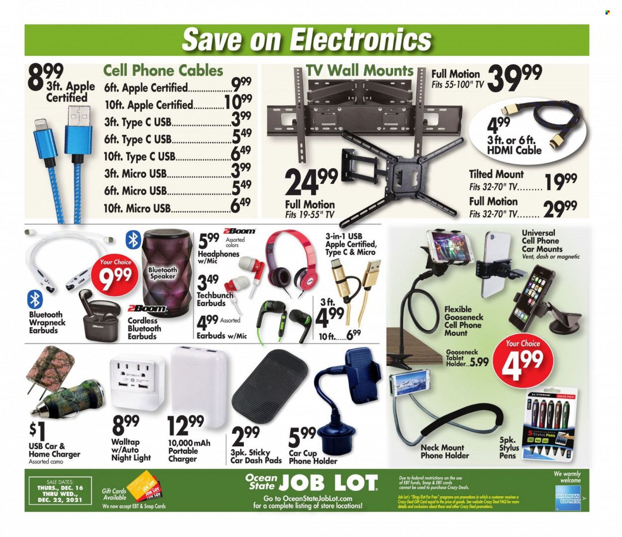 Ocean State Job Lot (CT, MA, ME, NH, NJ, NY, RI) Weekly Ad Flyer December 17 to December 24