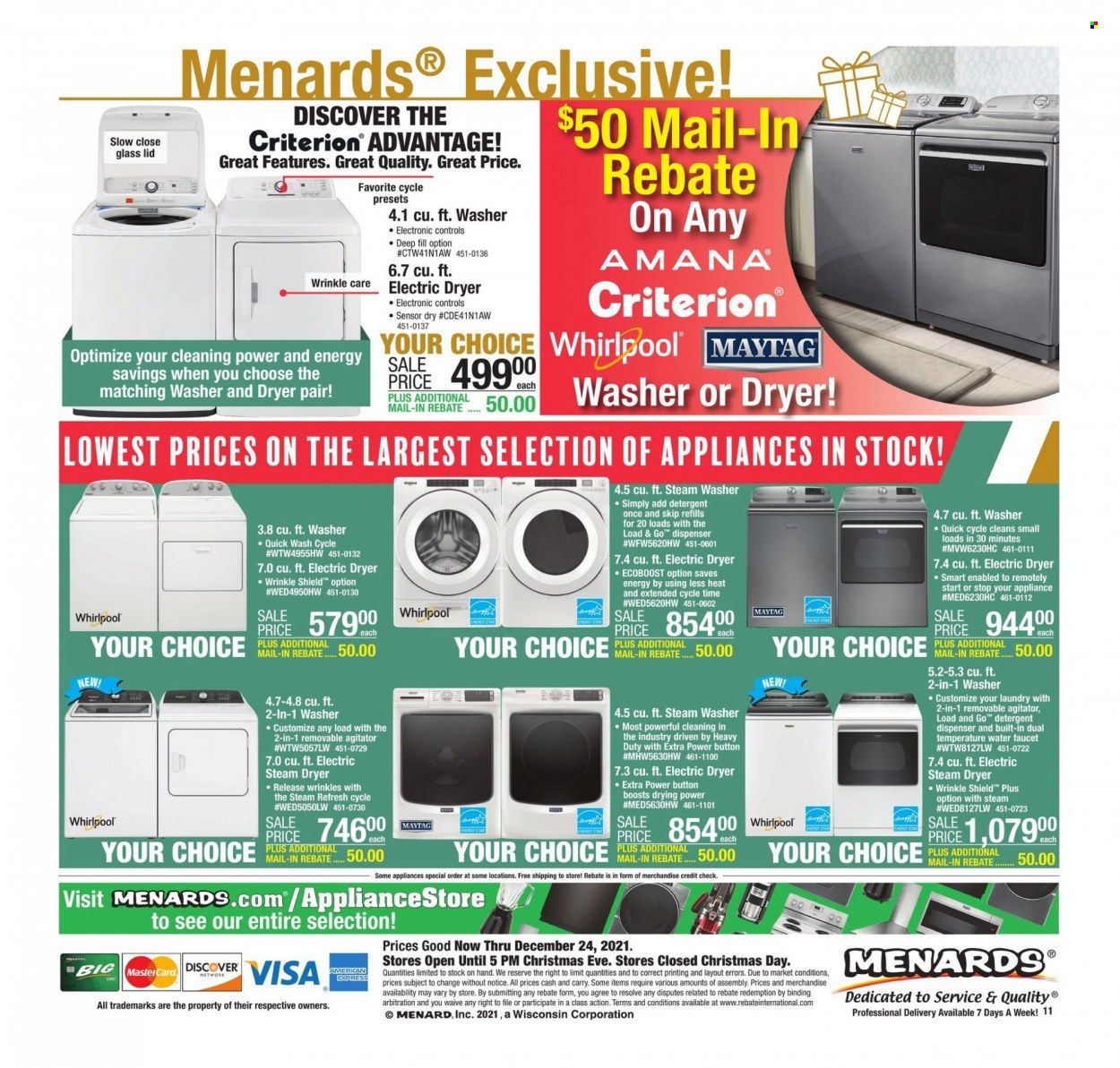 Menards Weekly Ad Flyer December 17 to December 24